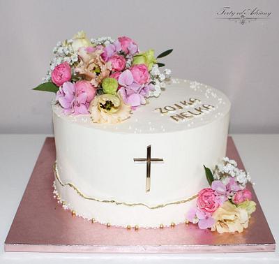 communion cake - Cake by Adriana12