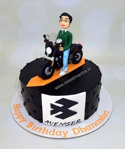Motorbike theme cake - Cake by Sweet Mantra Homemade Customized Cakes Pune