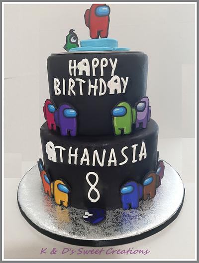 Among us birthday cake - Cake by Konstantina - K & D's Sweet Creations