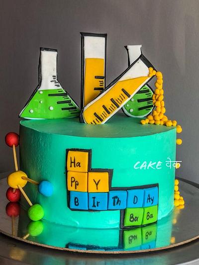 Chemistry lab cake - Cake by Ruchi Narang