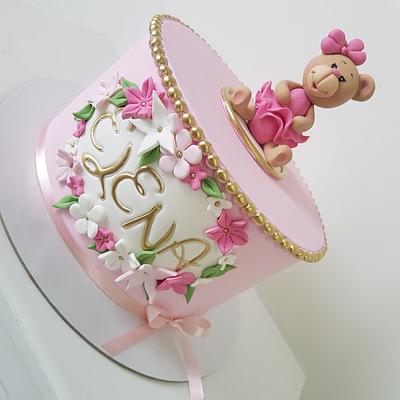 Sweet teddy bear girl💖 - Cake by MarinaM