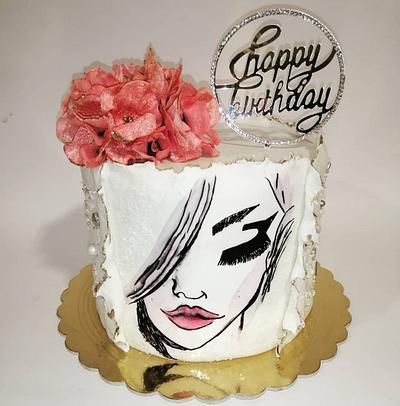 Hand painted cake  - Cake by Tortebymirjana