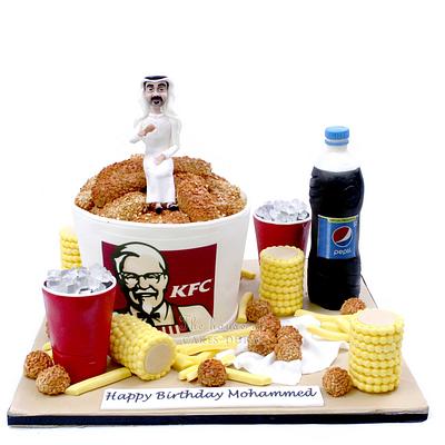 KFC meal cake in Dubai - Cake by House of Cakes Dubai