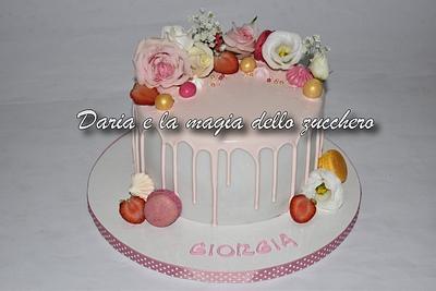 Pink drip cake - Cake by Daria Albanese