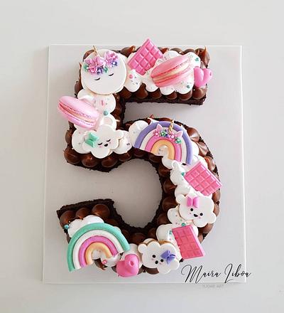 Number cake - Cake by Maira Liboa