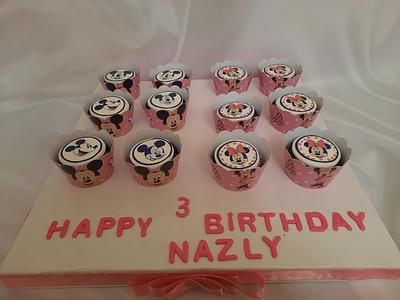 "Minnie & Mickey Mouse cupcakes " - Cake by Noha Sami