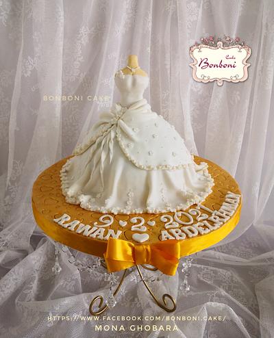bride dress - Cake by mona ghobara/Bonboni Cake