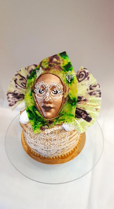 Venetian mask cake - Cake by Carmen Doroga