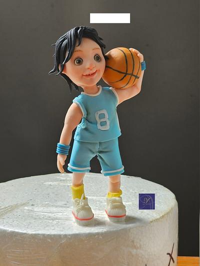 Basketball Theme  - Cake by Ms. V