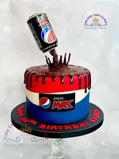 Anti gravity Pepsi max cake - Cake by Elaine Bennion (Cake Genie, Cakes by Elaine)