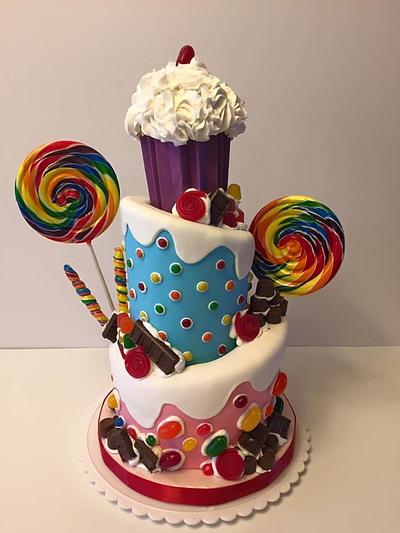 Candyland cake - Cake by Woodcakes