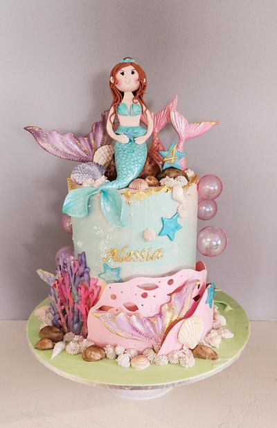 Under the sea Mermaid cake - Cake by designed by mani