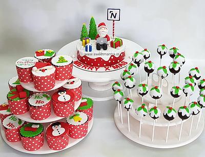 Christmas theme sugar table - Cake by Sweet Mantra Homemade Customized Cakes Pune