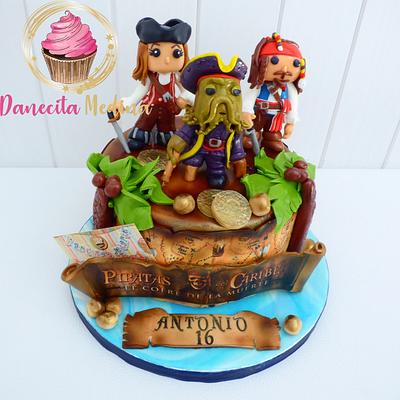 PIRATAS DEL CARIBE FUNKOS - Cake by Danecita Medina