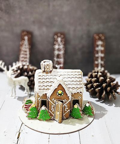 Gingerbread house - Cake by CurioCrafiti