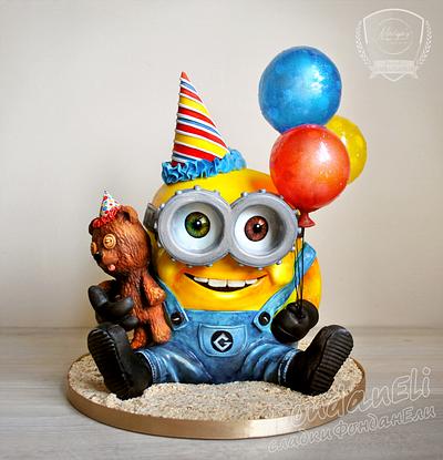 The minion Bob - 3D cake - Cake by FondanEli
