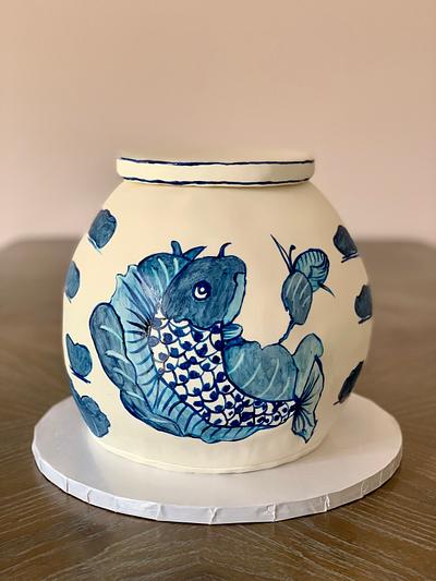 Hand Painted Vase Cake - Cake by Brandy-The Icing & The Cake
