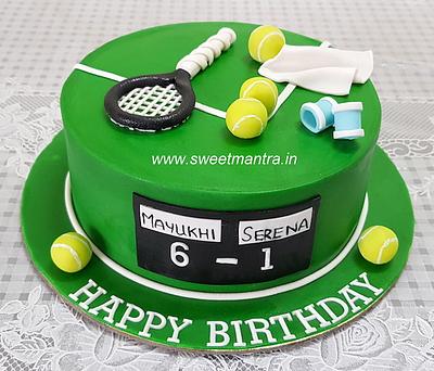 Tennis theme cake - Cake by Sweet Mantra Homemade Customized Cakes Pune