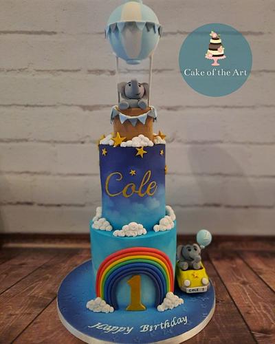 Balloons and elephants  - Cake by Cake Of The Art
