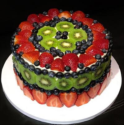apple cake with fruit - Cake by OSLAVKA