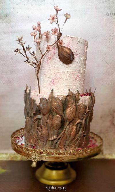 Tulip cake:) - Cake by SojkineTorty