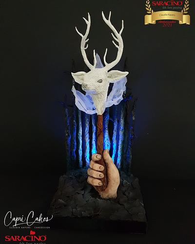 Expecto Patronus Harry Potter magical cake collaboration  - Cake by Claudia Kapers Capri Cakes