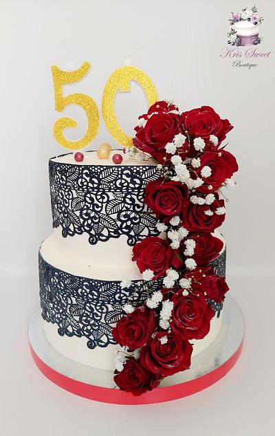 Happy 50th birthday  - Cake by Kristina Mineva