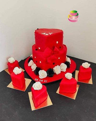 Heart wedding cake - Cake by Ruth - Gatoandcake