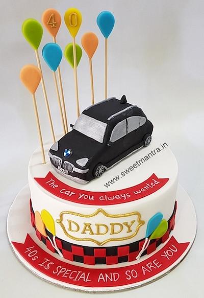 BMW theme cake - Cake by Sweet Mantra Homemade Customized Cakes Pune