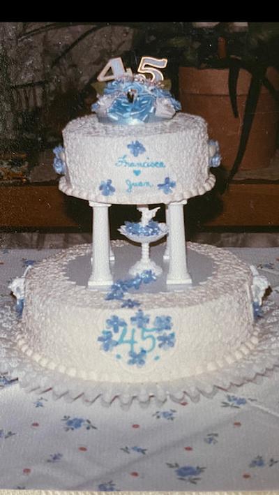 45th Wedding Anniversary - Cake by Julia 