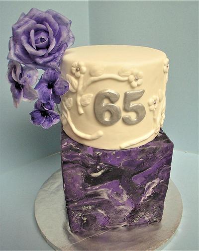 65th Birthday Cake - Cake by Sweet Art Cakes