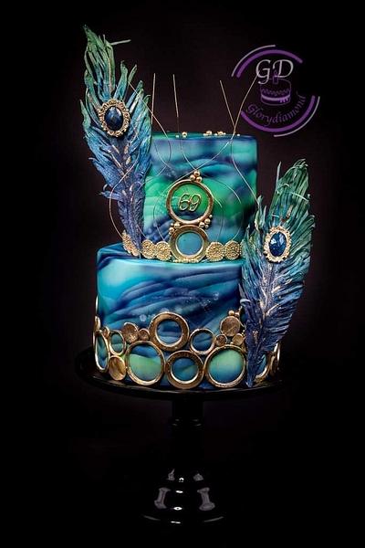 My peacock cake - Cake by Glorydiamond