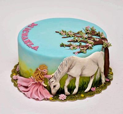 horse and princess - Cake by Silvia