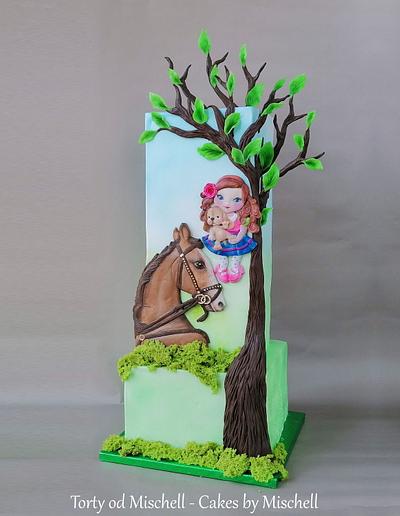 Horse and girl cake - Cake by Mischell