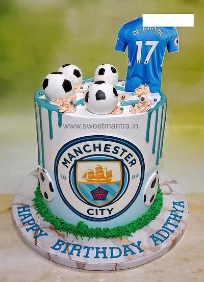 Manchester City football cake - Cake by Sweet Mantra Homemade Customized Cakes Pune