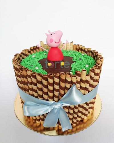 Peppa pig cake! - Cake by Torte by Amina Eco