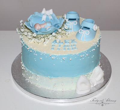 christening cake - Cake by Adriana12