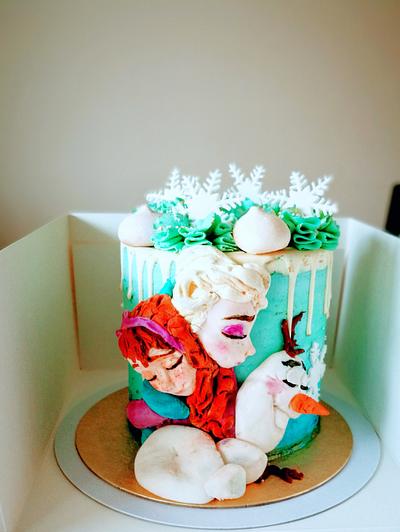 Sugar BasRelief Frozen - Cake by Mar  Roz