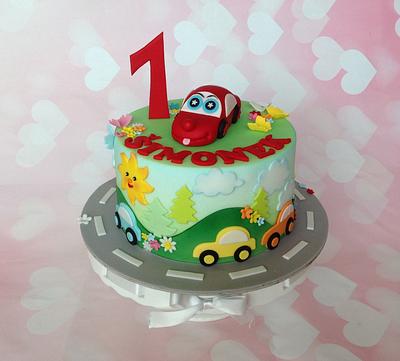 Cars fór first birthday - Cake by jitapa