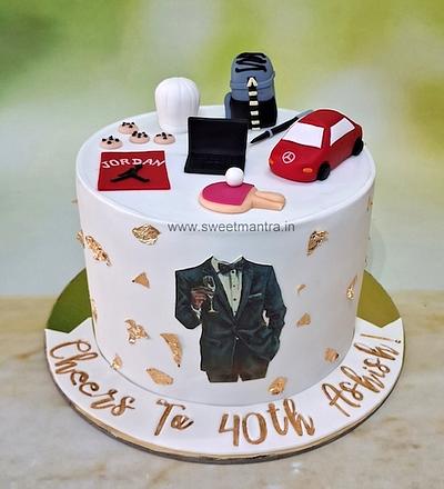 Classy cake for husband - Cake by Sweet Mantra Homemade Customized Cakes Pune