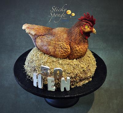 Hen cake - Cake by Sticky Sponge Cake Studio