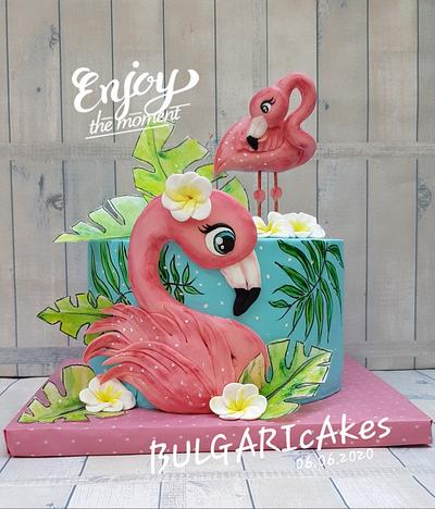 flamingos... - Cake by BULGARIcAkes