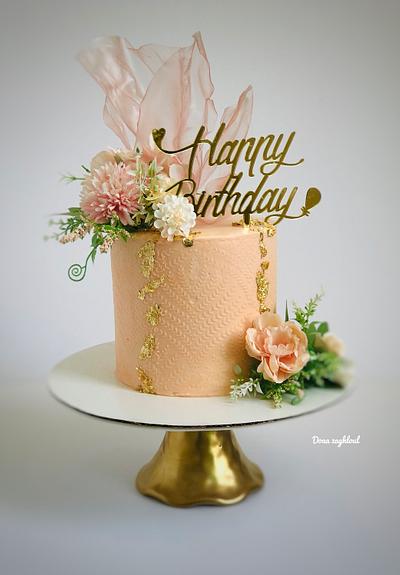 Happy birthday cake by Doaa zaghloul  - Cake by Doaa zaghloul 