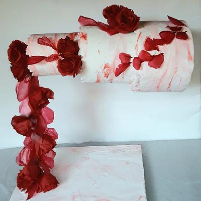 Gravity defying cake - Cake by Edibleelegancecakeszim Youtuber