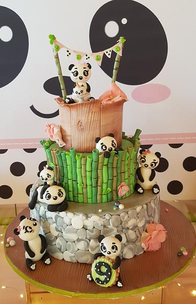Pandaparty cake - Cake by JMCakeLab