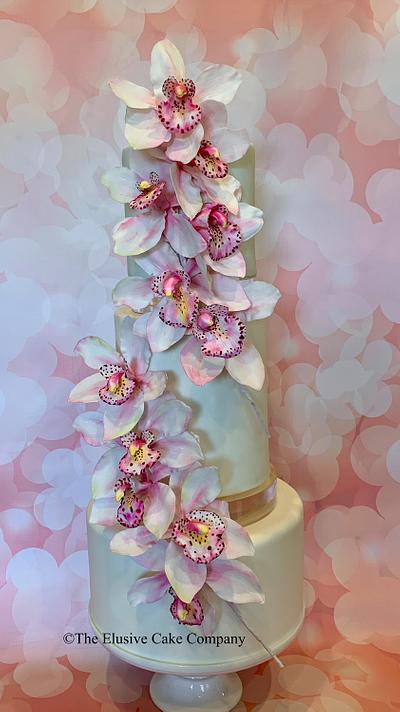 Orchids - Cake by The Elusive Cake Company