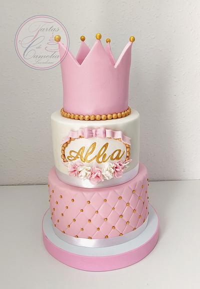 TARTA COMUNION ALBA - Cake by Camelia