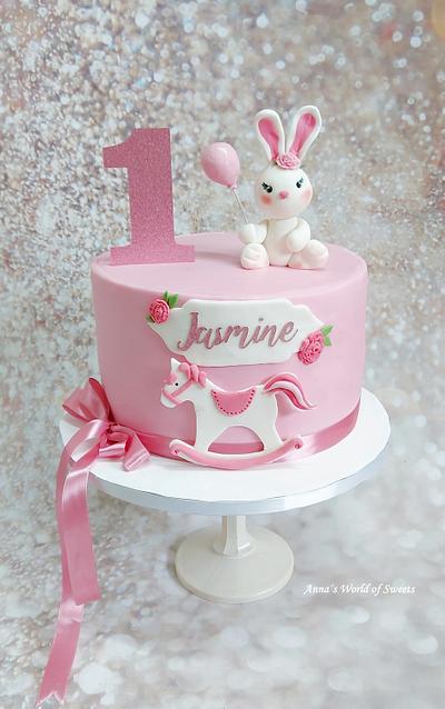 Bunny pink Cake - Cake by Anna's World of Sweets 