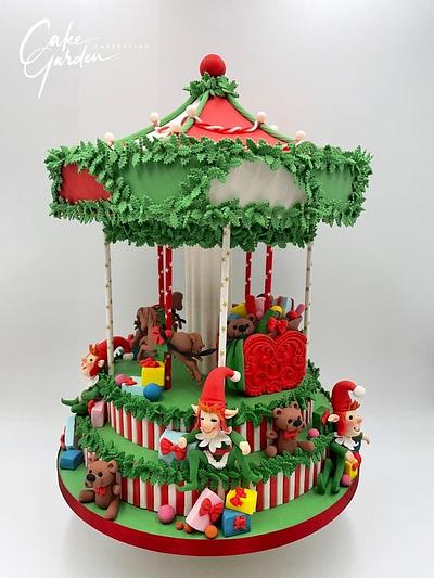 Christmas Carrousel  - Cake by Cake Garden 