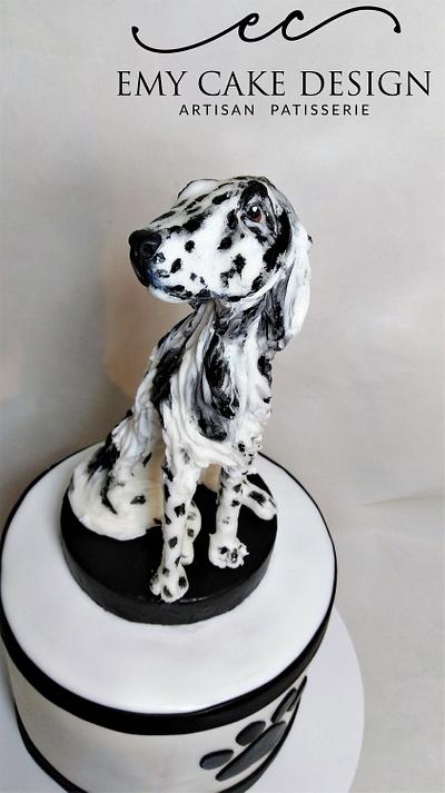 English Setter dog cake - Cake by EmyCakeDesign